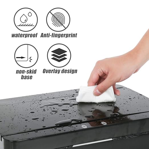 BestOffice 13 Gallon Trash Can Automatic Kitchen Trash Can Touch Free High-Capacity Garbage Can with Lid for Bedroom Bathroom Home Office 50 Liter (Black, 1) (1, Black) - Image 4