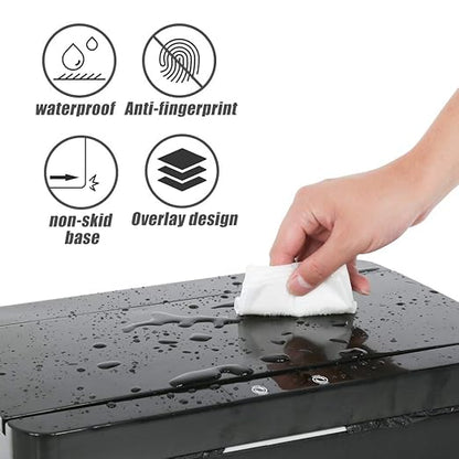 BestOffice 13 Gallon Trash Can Automatic Kitchen Trash Can Touch Free High-Capacity Garbage Can with Lid for Bedroom Bathroom Home Office 50 Liter (Black, 1) (1, Black) - Image 4