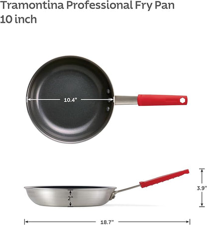 Tramontina Professional 10-Inch Ceramic Non Stick Frying Pan, Heavy-Gauge Aluminum Skillet with Ceramic Nonstick Coating, Dishwasher and Oven Safe, Black - Image 5