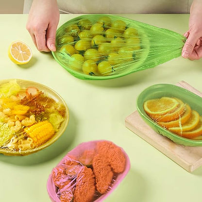 Mwellewm Bowl Covers Reusable Elastic Plastic Wrap for Food Storage Fresh Keeping Stretch Bags Bowl Covers for Bread Proofing Alternative to Foil for Family Outdoor Picnic Sourdough Baking(180) - Image 9