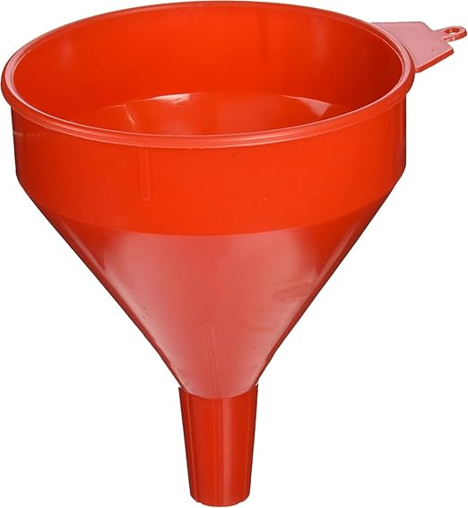 LubriMatic 75-070 Polyethylene Plastic Funnel w/ Screen - 2 Quart by LubriMatic