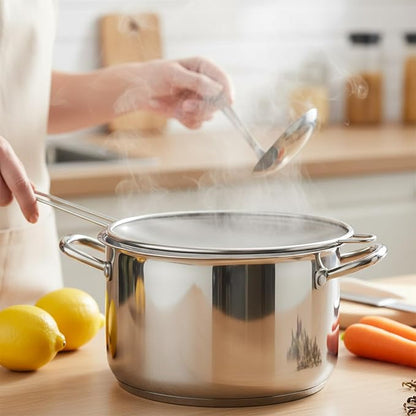 7.5 in Grease Splatter Guard Stainless Steel Splatter Guard for Frying Pan Oil Splatter-Screen with Comfortable Grip Handle and Ultra Fine Mesh (Diameter 19 cm,Handle 14.3cm) - Image 6