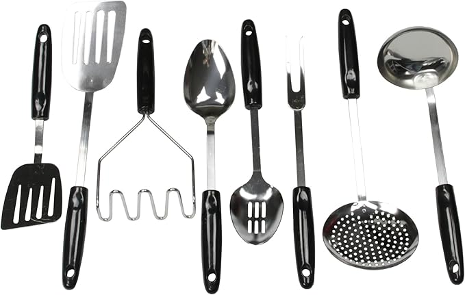 Chef Craft Basic Stainless Steel Turner/Spatula, 13.75 inch, Black - Image 4