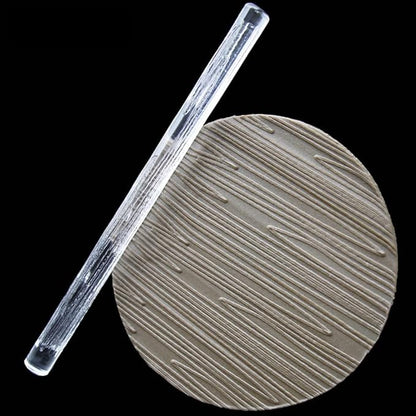 Rengue Acrylic Rolling Pin with 28 Patterns, Compliant Material, Comfortable Grip, 16 X 1 Cm, Lightweight for Dough and Pastry Acrylic Rolling Pin with 28 Patterns, Nan Kitchen (#16)