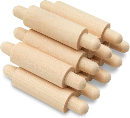 Wooden Mini Rolling Pin, 1-1/2 inches, Pack of 100, Perfect for Scrapbook Projects, Miniatures, Party Decor, and Crafts, by Woodpeckers - Image 3