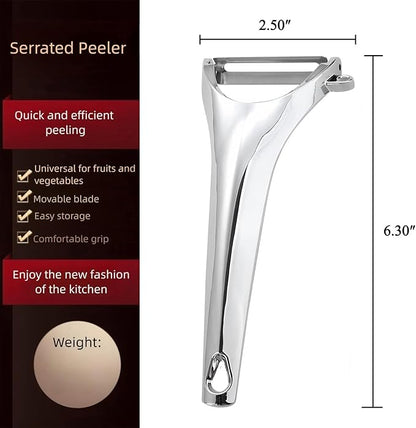 Vegetable Peeler Fruit Apple Potatoes Carrot Veggie Stainless Steel Peelers with Ergonomic Handle & Swivel Y-Shaped Blade Good Sturdy Kitchen Tool,Dishwasher Safe - Image 9