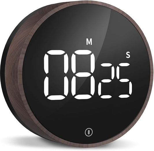 VOCOO Digital Kitchen Timer - Magnetic Countdown Countup Timer with Large LED Display Volume Adjustable, Easy for Cooking and for Seniors and Kids to Use by Home