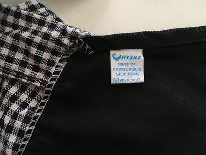 Hyzrz Cotton Kitchen Aprons for women with 2 Pocket Adjustable Neck Strap Chef Apron for Cooking Mothers Day Gifts (Black)