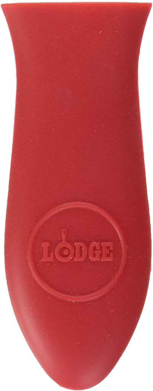 Lodge Silicone Mini Hot Handle Holder Dishwasher Safe Designed for Lodge Cast Iron Skillets 8 Inches or Smaller w/Keyhole-Handle Reusable Heat Protection Up to 500° Red,(Pack of 12)