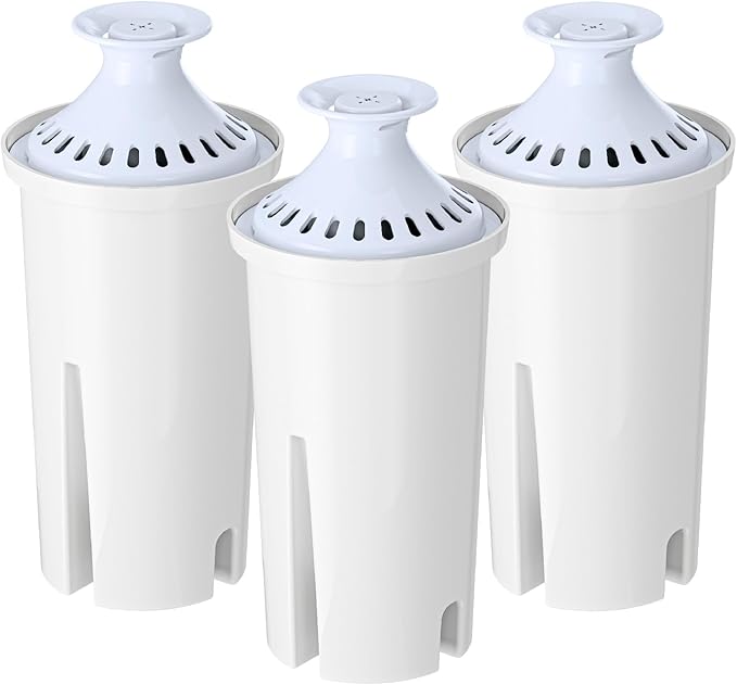 Waterdrop 06-AL Alkaline Water Filter, Replacement for Brita® Filter, Brita® Pitchers and Dispensers, 2 Months, Mineralized Alkaline Water, Increases Water PH, 3 Pack