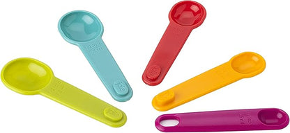 Joie Measuring Spoons, Assorted Colors, Imperial and Metric Measurements, 5-Piece Set - Image 3