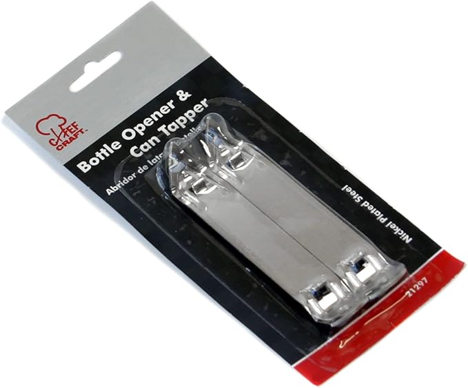 Chef Craft Select Durable Plated Iron Bottle Opener, 4.5 inches in length 2 piece set, Gray - Image 2