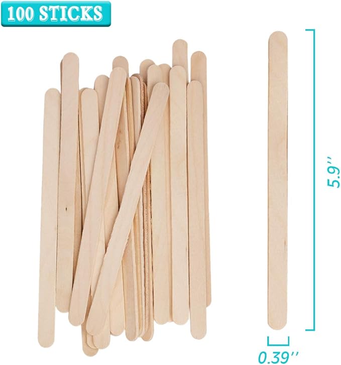XUXU 100pcs 8oz Graduated Clear Plastic Measuring Cups with 100pcs Wooden Stirring Sticks for Mixing Paint, Pigments, Epoxy Resins, Resins - Image 3