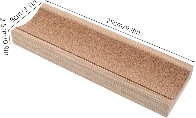 Garneck Wood Rolling Pin Holder Compact Storage Organizer for Pastry Dough Fondant Bakers Space-saving Kitchen Base Stand Compatible with Various Roller