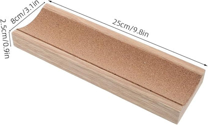 Garneck Wood Rolling Pin Holder Compact Storage Organizer for Pastry Dough Fondant Bakers Space-saving Kitchen Base Stand Compatible with Various Roller