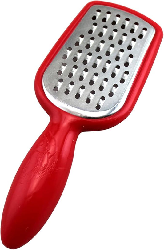 Mini Stainless Steel Grater with BPA-Free Handle – 5-Inch Cheese, Garlic, Nutmeg, Chocolate, Citrus Zester – Compact Handheld Grater for Kitchen, Baking, Cooking by Dependable Industries