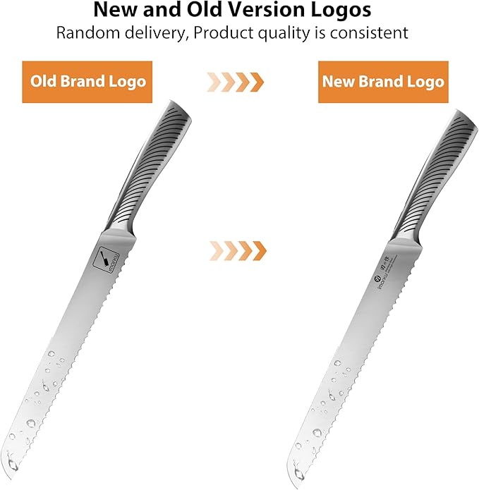 imarku Bread Knife 10 Inch: Japanese High Carbon Stainless Steel Professional Grade Serrated Bread Knife, Razor Sharp Edge Cake Knife for Homemade Bread/Bagels/Cake - Image 3