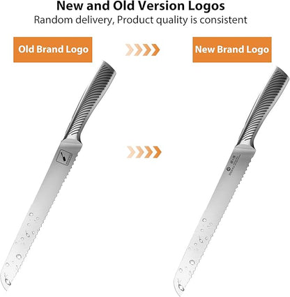 imarku Bread Knife 10 Inch: Japanese High Carbon Stainless Steel Professional Grade Serrated Bread Knife, Razor Sharp Edge Cake Knife for Homemade Bread/Bagels/Cake - Image 3