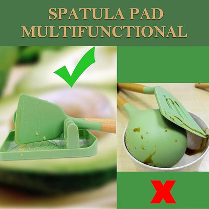 MYKUJA Silicone Cooking Utensils Set, Heat Resistant Kitchen Utensils Set, Spatula,Turner Tongs,Spoon,Brush,Whisk, Cooking Kitchen Utensils Spatula Set, Nonstick Cookware（sage green）