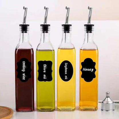 Salzesfalls 8 Pack 17oz Olive Oil Dispenser Bottle,Oil Dispenser for Kitchen, Cooking Oil Dispenser,Vinegar Cruet Bottle with Pourers - Image 5