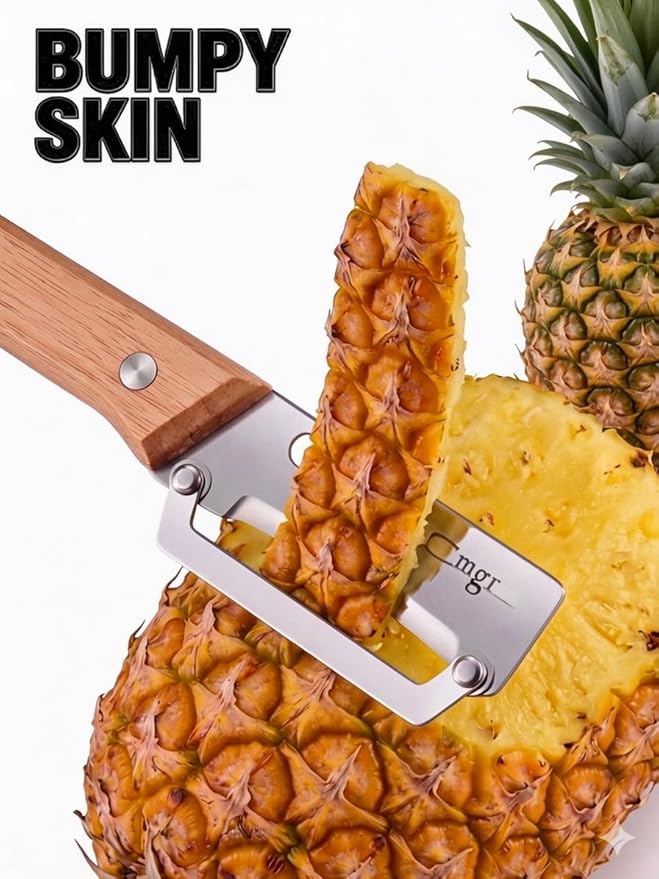 (Left-Hand Only),Vegetable Peeler,Nemesis of Bumpy Rough Root,Potato Peeler,Kitchen Sharp Stainless Steel Blade Veggie Gadgets for Fruit Apple Carrot Pumpkin Pineapple SugarCane Squash Papaya - Image 3