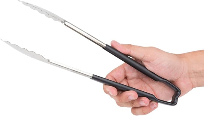 Vollrath 4781220 Jacobs's Price 12-Inch 1-Piece Tong, Stainless Steel, Black Handle - Image 3