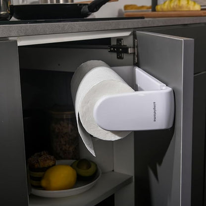 simpletome Paper Towel Holder ONE Hand Tear Adaptive Tension Arm Adjustable Length 9.4-11inch/24-28cm (White) - Image 9