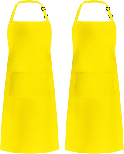 Syntus Apron for Men Women, Adjustable Cooking Kitchen Chef Aprons with 2 Pockets, Cotton/Polycotton/Polyester by Syntus