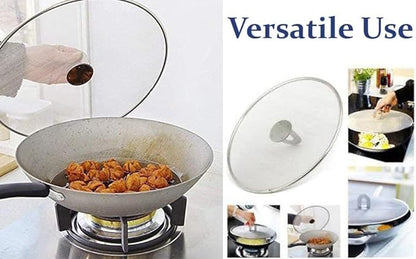 Stainless Steel Mesh Splatter Screen Set, 6-9 inch, 4 Piece Net Lid Covers for Cooking Steel Net Cover Food Cover/Milk cover/Multipurpose Net Lid Set