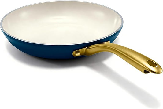 GOTHAM STEEL 11 Inch Non Stick Frying Pans Nonstick Skillet, Ceramic Pan for Cooking Non Toxic, Nonstick Frying Pan Skillets with Stay Cool Handle, Fry Pans, Oven and Dishwasher Safe - Navy