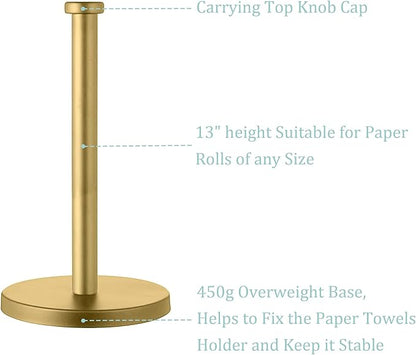Countertop Gold Paper Towel Holder - Image 4