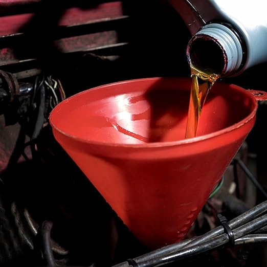 5 Pcs Automotive Funnels Set, Wide Mouth Fuel Funnel, Plastic Long Neck Oil Funnel, Flexible Right Angle Funnels, with Detachable Spout and Filter for Water/Gasoline/Coolant/Engine Oil - Image 6