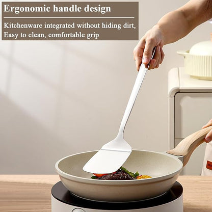 Berglander Stainless Steel Spatulas Set 3pcs, Metal Spatula Solid&Slotted&Flexible Turner, Heavy Duty Sturdy Kitchen Spatula, High Heat Resistant Cooking Utensils for Nonstick Cookware