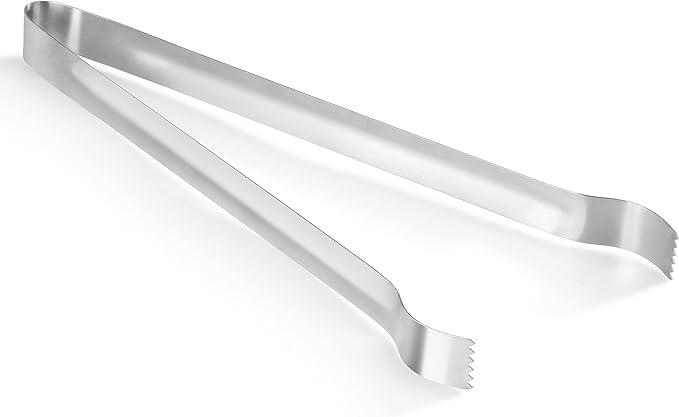 New Star Foodservice 42283 Restaurant-Grade Pom Tong, Stainless Steel, 12 inch, Set of 6, Silver by NewStarFoodservice