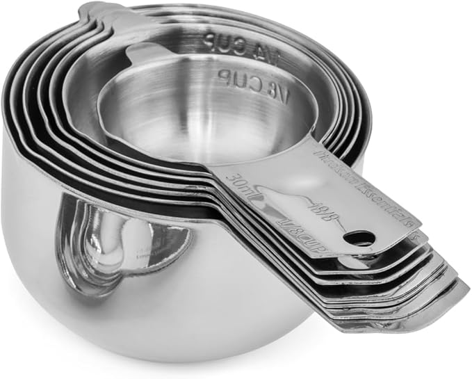 Hudson Essentials Stainless Steel Measuring Cups Set - (9 Piece Set) - Stackable Set with Spout - Includes 2 Cup and 1.5 Cup - Image 6