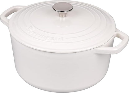 VORRINGARD Enameled Cast Iron Dutch Oven Pot with Lid, for Bread Baking, Round Bread Oven- include Sourdough Bread Baking Supplies Set, 6QT, White - Image 8