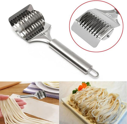 16x7x3.1cm High Grade Stainless Steel Noodle Lattice Roller Docker Dough Cutter Pasta Spaghetti Maker for Kitchen Cooking Tools - Image 6