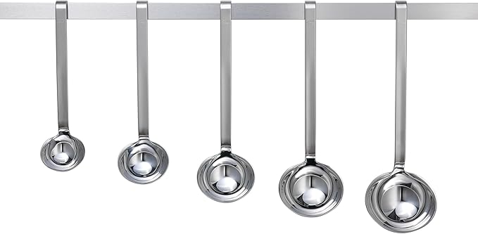 Rosle 10010 Stainless Steel Hooked Handle Ladle with Pouring Rim Serving Spoon 8 Ounce - Image 2