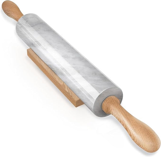 Koville Marble Rolling Pin, Non-Stick African Stone Polished Dough Roller, Pasta, Dumpling, Ravioli, Fondant, Pie Crust, Kitchen Baking Pastry Tools(Namib Fantasy) by Koville
