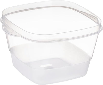 Tribello BPA-Free Plastic Food Storage Set, Red Vented Lids - Microwave, Dishwasher Safe: Perfect for Meal Prep, Leftovers, and Kitchen Organization (3 x 7-Cup)