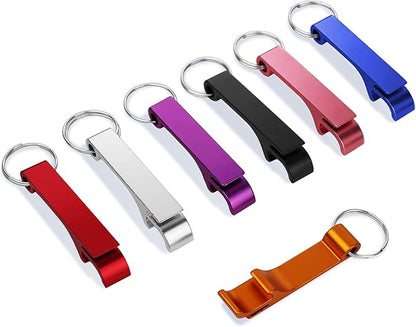 KTOJOY 7 Pack Colorful Beer Bottle Openers,Premium Metal Keychain Bottle Opener, Small and Practical, Easy to Carry by KTOJOY