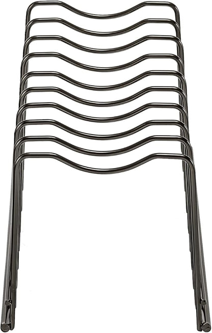 Pot Lid Organizer, Stainless Steel Pot Lid Storage Rack Holder, Cutting Board, Bakeware, Pots & Pans, Serving Trays, Reusable Containers in Cabinet Pantry on Countertop(Satin Nickel, 2) - Image 9