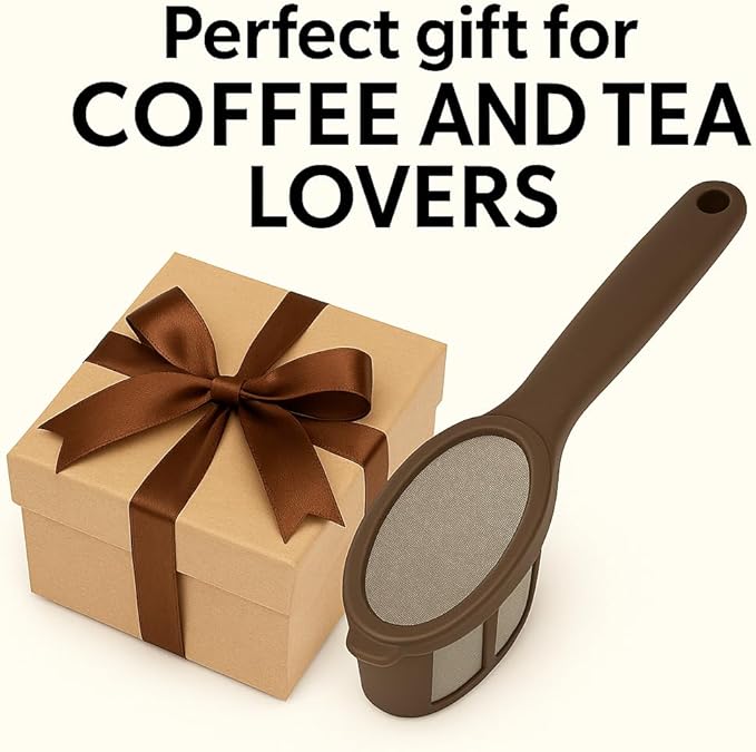 2 Pack Coffee/Tea Brew Stick Infuser – Single Cup Reusable Filter Spoon with Fine Mesh, BPA-Free, Easy Swivel Top – 5.25" Long Portable Coffee Maker for Travel, Work & Home - Image 7
