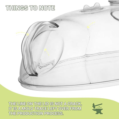 Microwave Splatter Cover for Food, Clear Microwave Lid with Water Steamer, Integrated Handle, Splatter Guard, 10” Plate Covers & 12" Mat, BPA-Free, Essential Kitchen Gadgets and Accessories