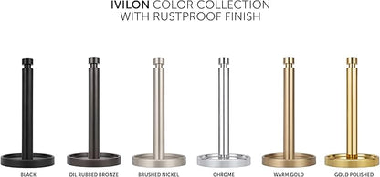 Ivilon Countertop Paper Towel Holder - Steady and Easy Tear - Fits All Paper Towel Rolls - Chrome - Image 5