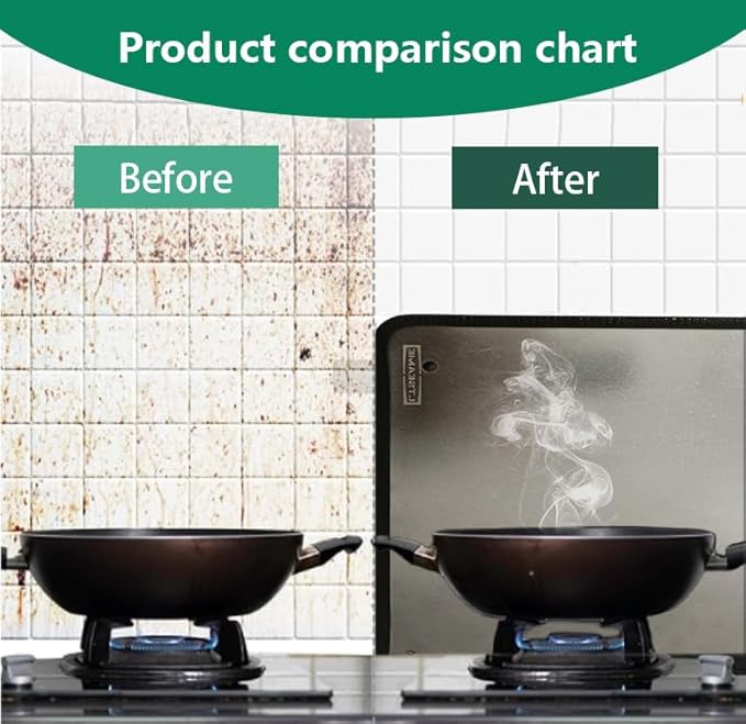 Large 3 Sided Splatter Guard for Frying Stove Top,Oil Splash Guard Cooking for Stove,Non Stick Foldable Splatter Screen for Stove Top (Silver) - Image 6