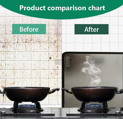 Large 3 Sided Splatter Guard for Frying Stove Top,Oil Splash Guard Cooking for Stove,Non Stick Foldable Splatter Screen for Stove Top (Silver) - Image 6