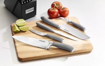 CUISINART Block Knife Set, 15pc Cutlery Knife Set with Steel Blades for Precise Cutting , Lightweight, Stainless Steel, Durable & Dishwasher Safe,C77SS-15P - Image 5