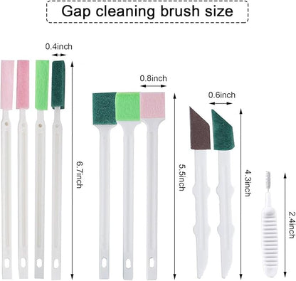 Crevice Cleaning Brushes Tool kit Small Cleaning Brush for House Cleaning Disposable Toilet Brush Deep Cleaning Brush Gap for Gap Corner of Stove Hard to Reach Cleaning Tools (Multicolor)
