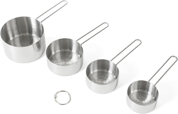 Martha Stewart Richburn 4-Piece Stainless Steel Measuring Cups Set – Durable and Accurate Kitchen Measuring Tools for Baking and Cooking - Image 4
